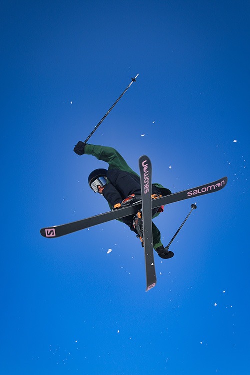 snowpark skieur